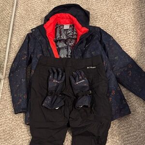Columbia Floral Ski Jacket and Pants Set
